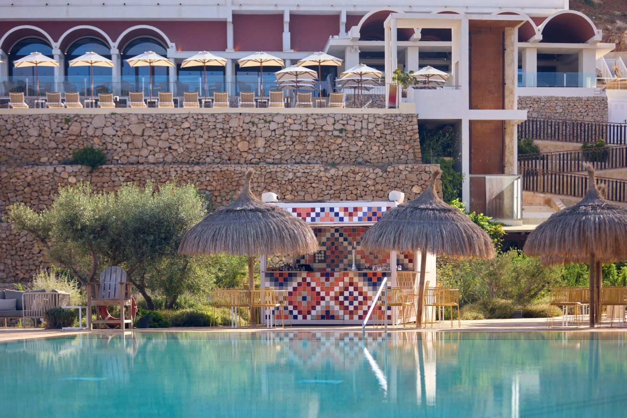Cala San Miguel Ibiza Resort, Adults Only, Curio Collection By Hilton Port de Sant Miguel Exterior photo The pool at the hotel